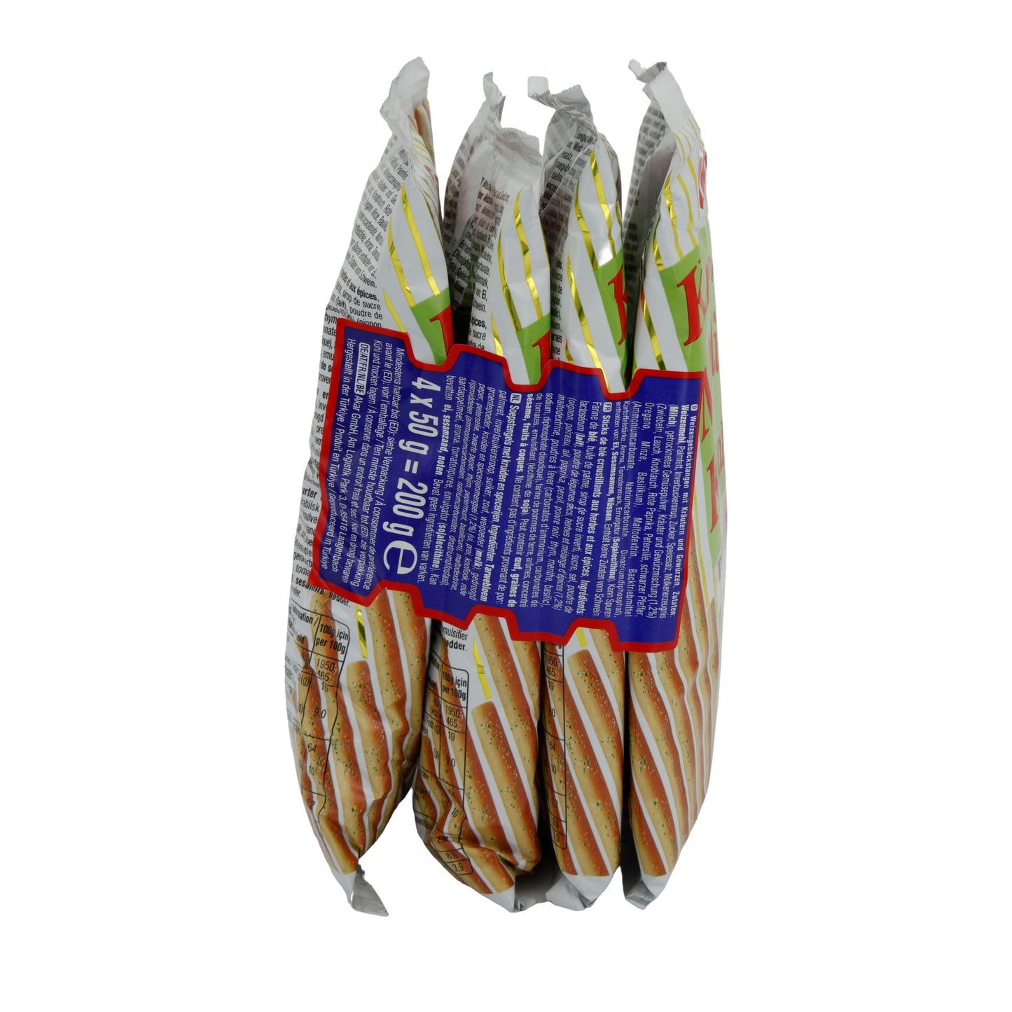 Knabberstangen Ülker | Mediterranos | Pittig gekruid | 200 g