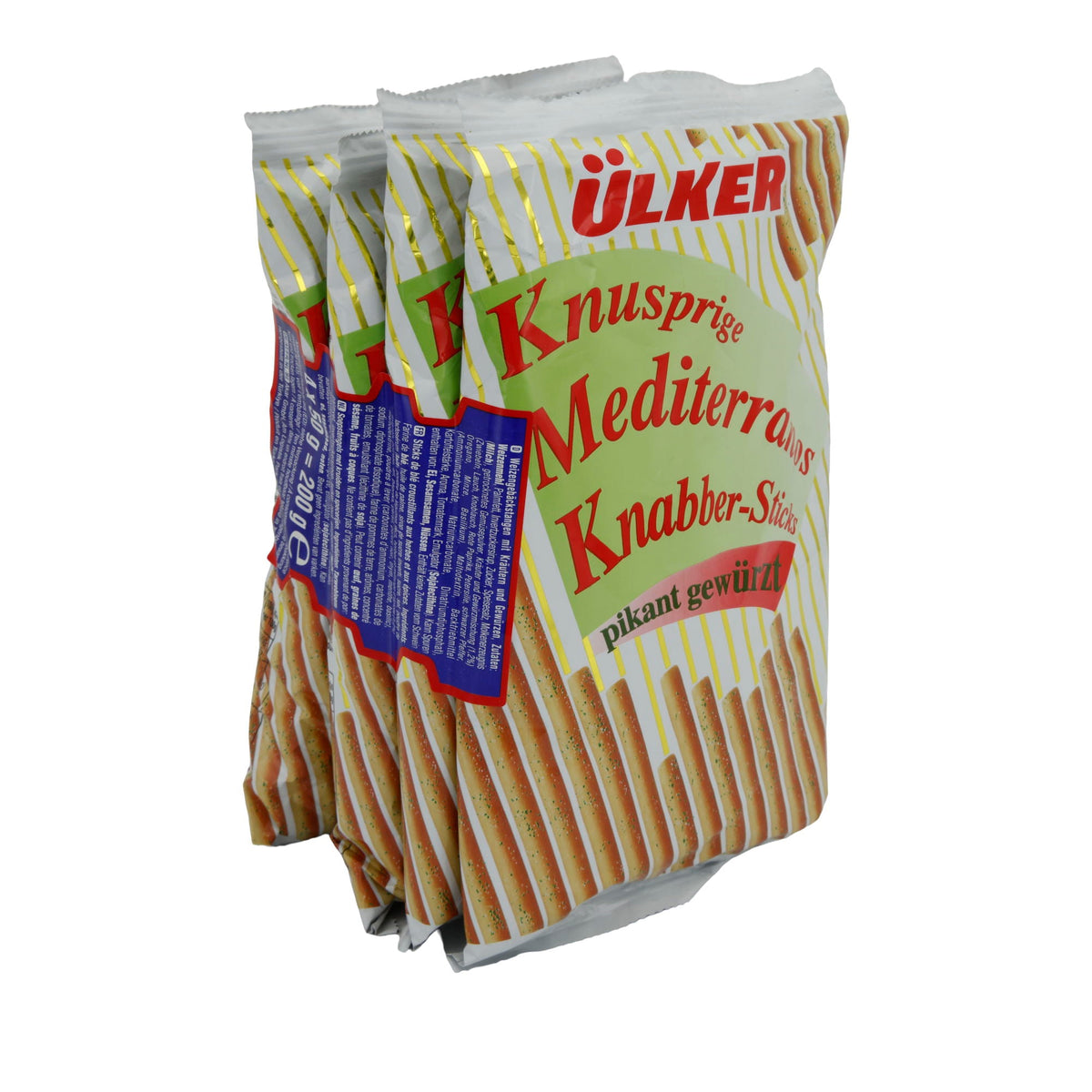 Knabberstangen Ülker | Mediterranos | Pikant gewürzt | 200 g UELKER