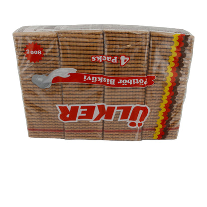 Kekse Ülker | Gebäck | Knusprige klassische Butterkekse im 4´er Pack | 800 g