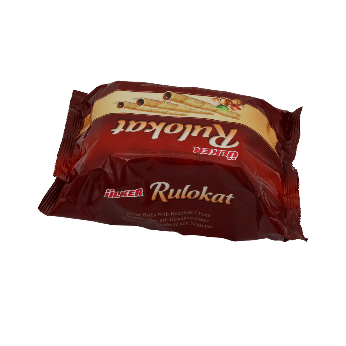 Waffelröllchen Ülker | Rulokat | Knusprig, Haselnusscreme | 150 g UELKER