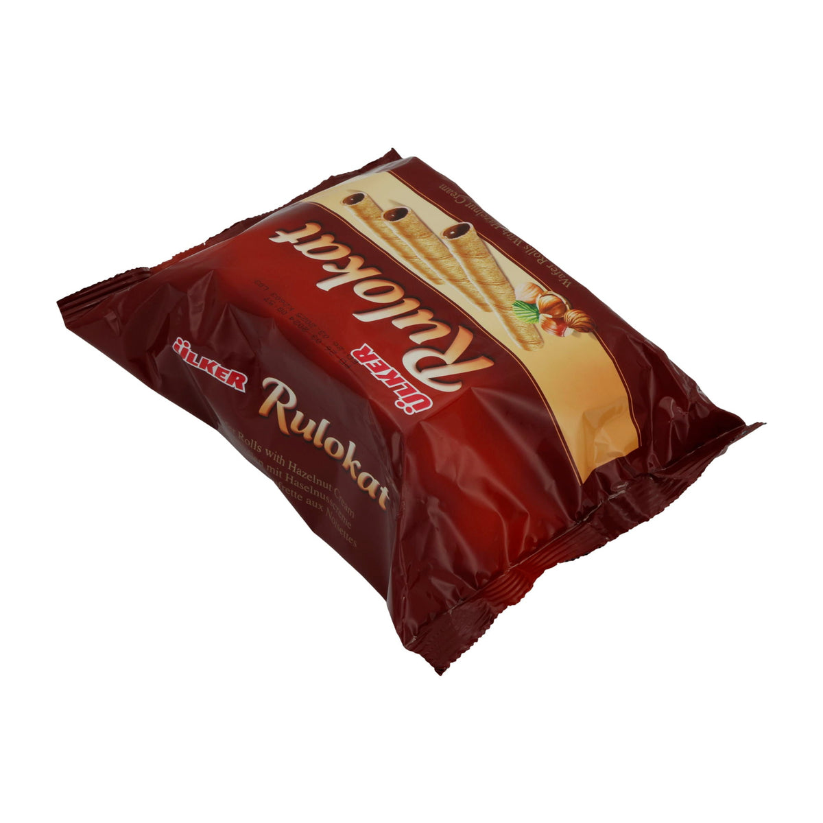 Waffelröllchen Ülker | Rulokat | Knusprig, Haselnusscreme | 150 g UELKER