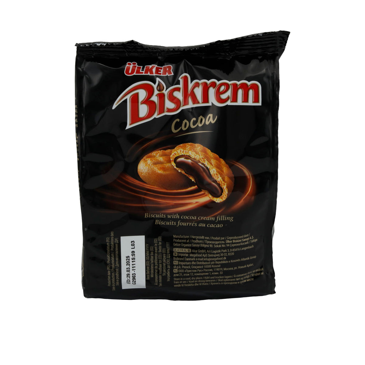 Kekse Ülker | Biskrem Cocoa | Mit Kakao-Cremefüllung | 170 g