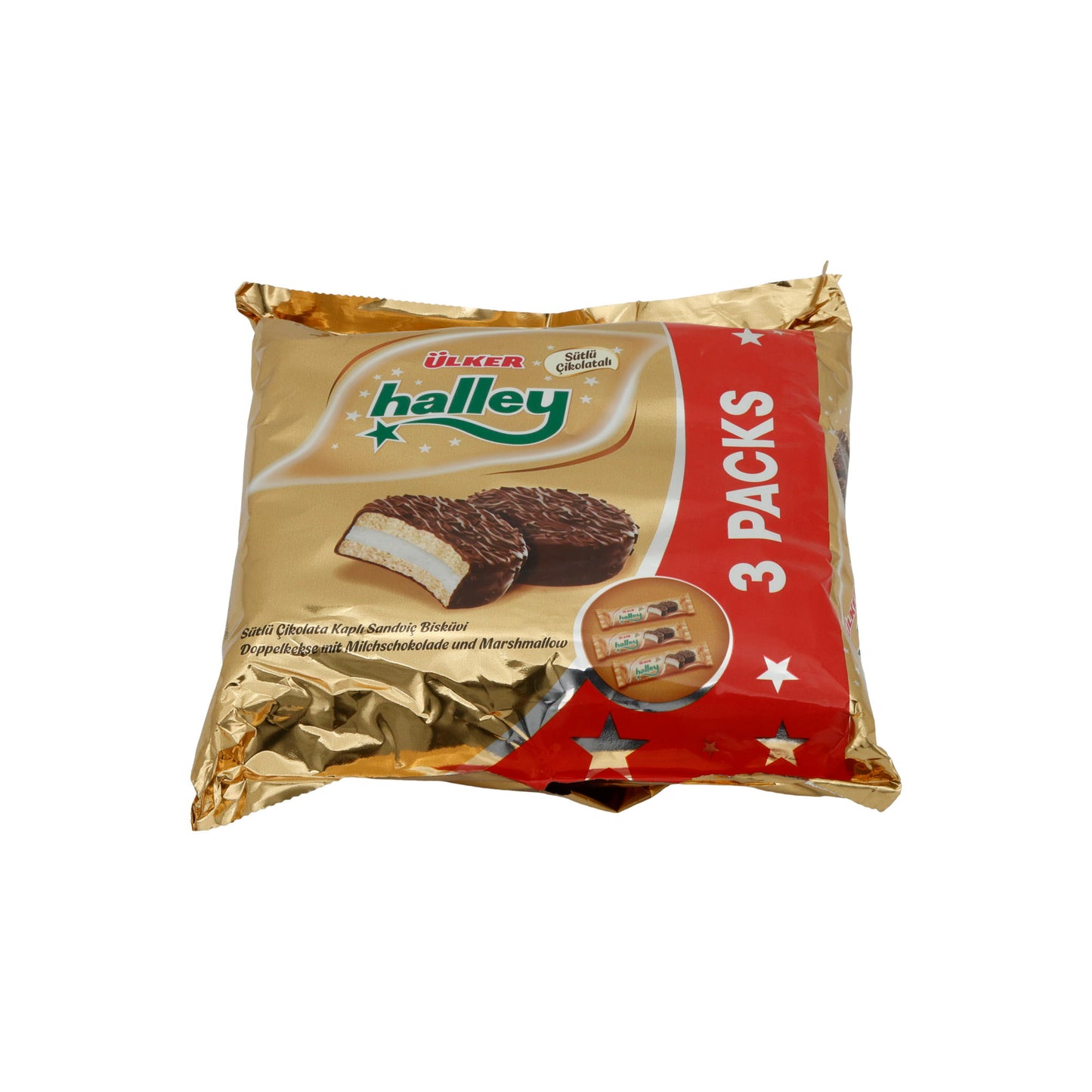 Sandwichkoekjes Ülker | Halley | Marshmallow & Melkchocolade | 231 g