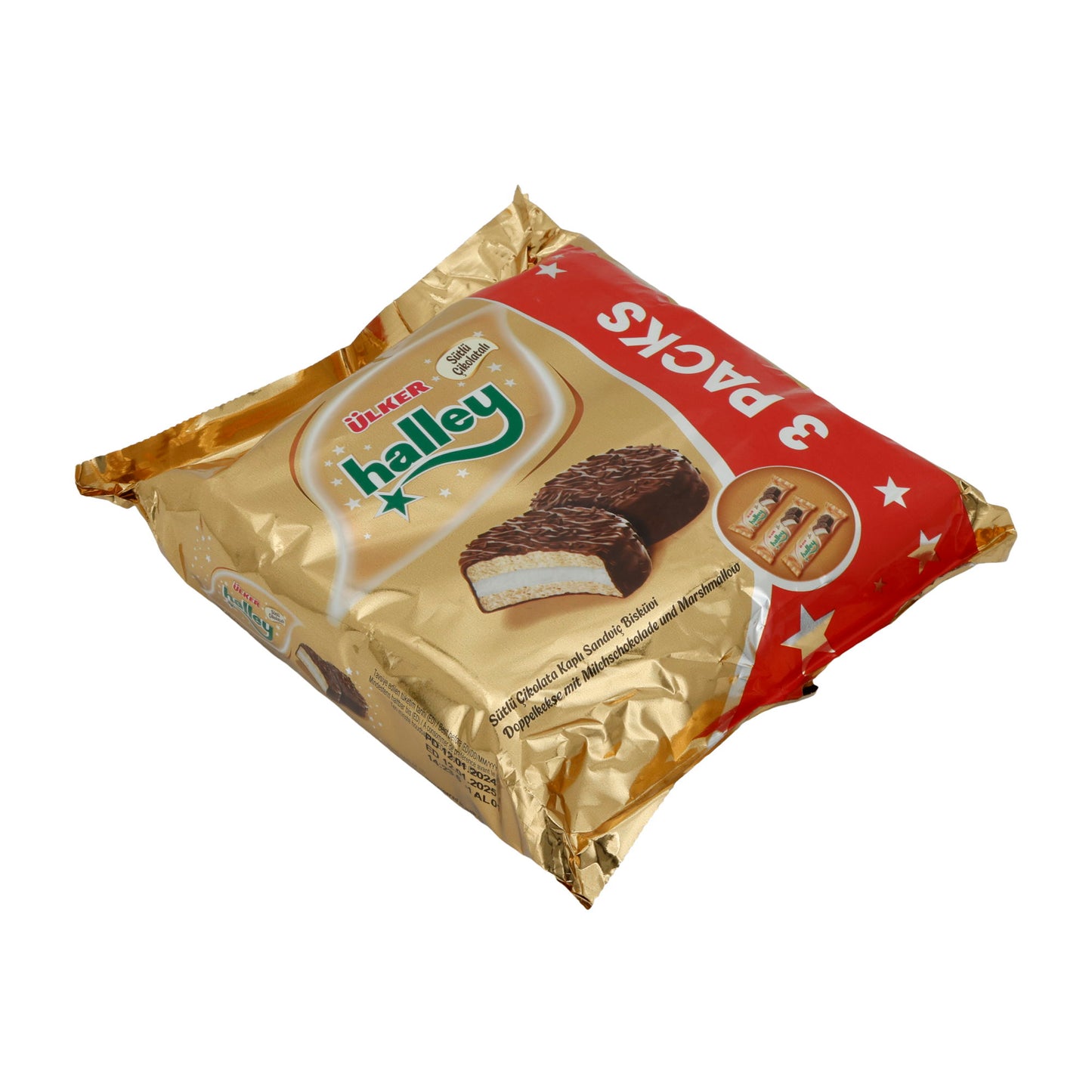 Sandwichkoekjes Ülker | Halley | Marshmallow & Melkchocolade | 231 g