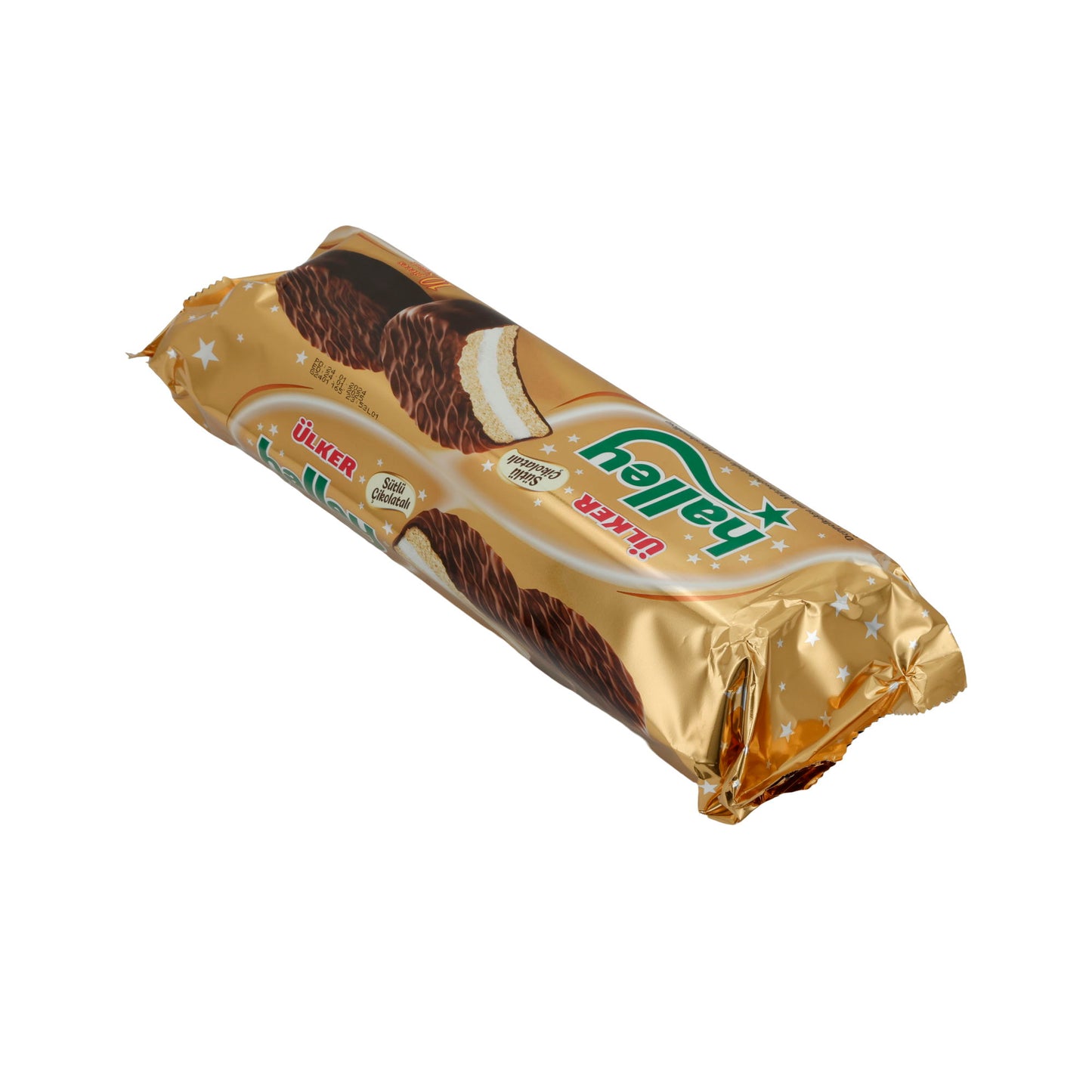 Biscotti sandwich marshmallow Ülker | Dolciumi | Halley, con cioccolato al latte, confezione da 10 | 500g