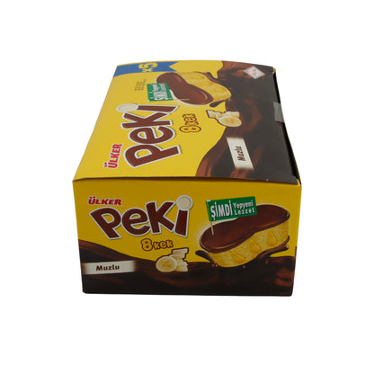 Kuchen Ülker | Peki 8 Cake | mit Bananenfüllung und Schokoladenglasur | 5er Pack 210g