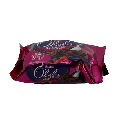 Schokotaart Ülker Olala | Frambozensoufflé | met frambozensaus | 70 g