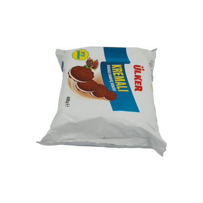Biscotti Ülker | Biscotti al cacao con crema | Biscotti croccanti al cacao con crema alla vaniglia | Confezione da 8 – 488 g
