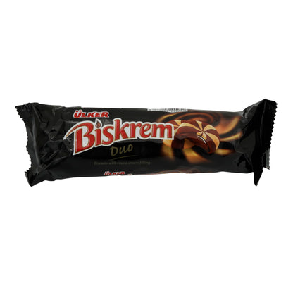 Kekse Ülker | Biskrem Duo | Croccante, ripieno di cioccolato | 130 g