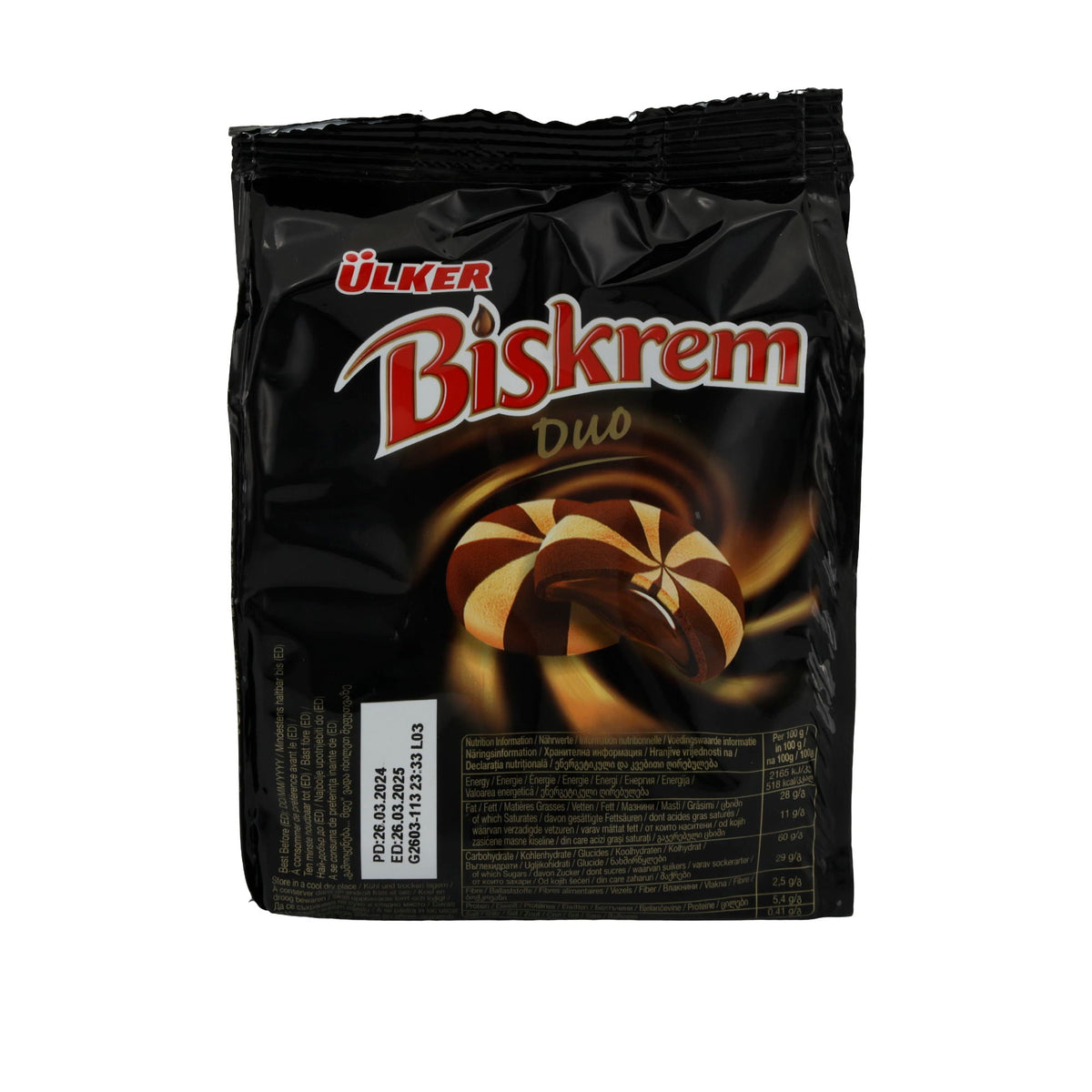 Kekse Ülker | Biskrem Duo | Mit Kakao-Cremefüllung | 150 g - Taste Your World