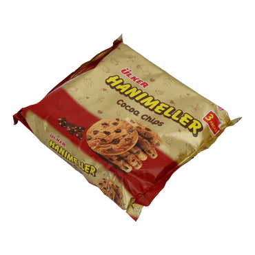 Gocce di Cacao Ülker Hanımeller | Biscotti al Cioccolato | Con Pezzi di Cacao | 246 g