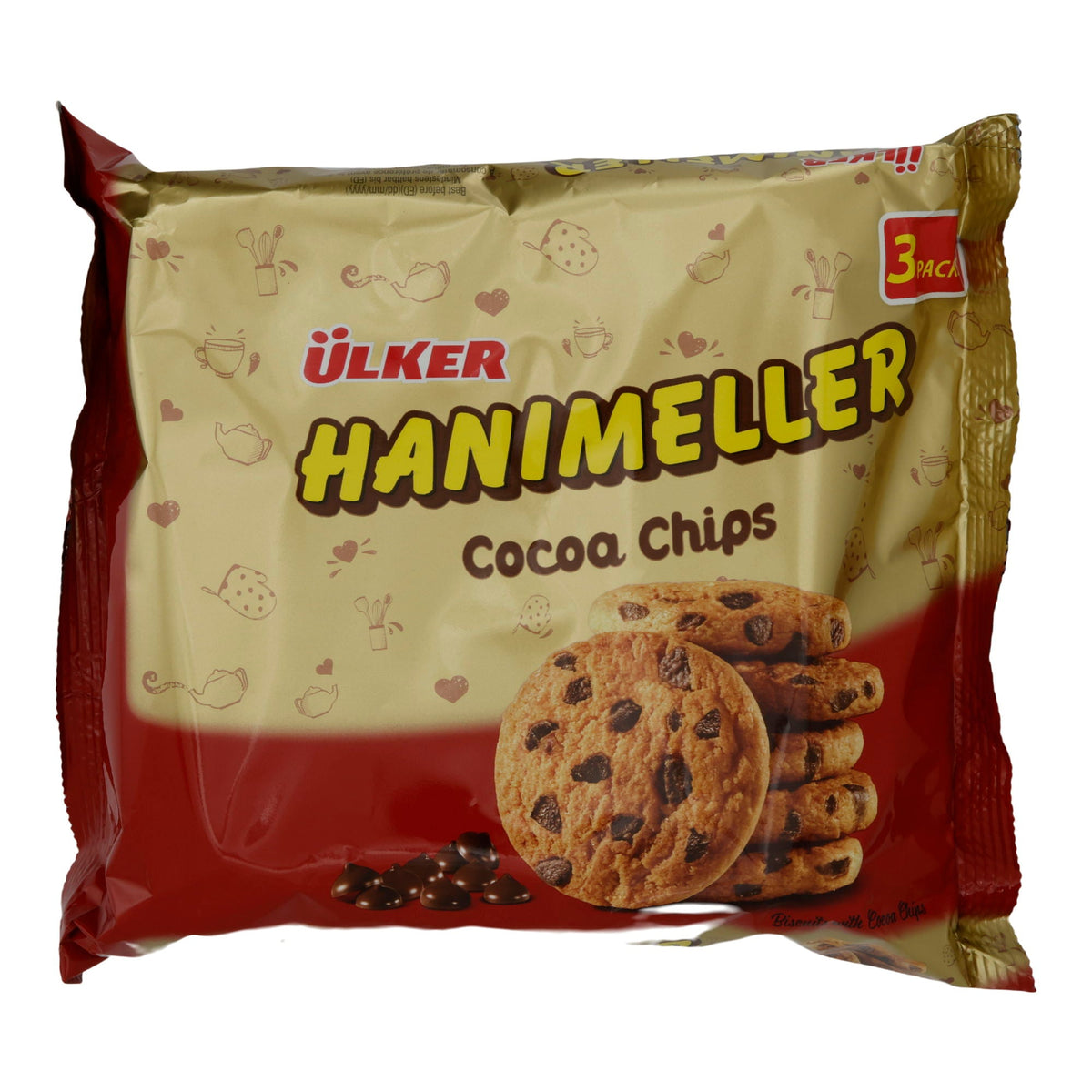 Cocoa Chips Ülker Hanımeller | Schokoladenkekse | Mit Kakaostückchen | 246 g UELKER