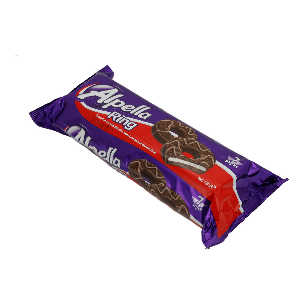Kekse Alpella | Ring | Kakao & Milchschokolade mit Marshmallow | 7 Stück (189 g)