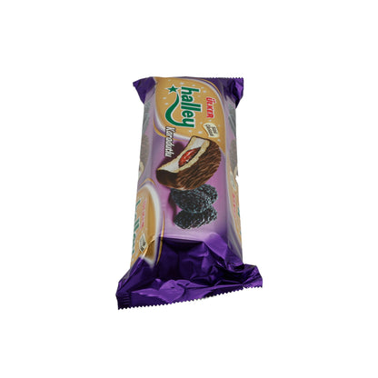 Biscotti doppi Ülker | Halley al gelso nero | Con ripieno di mora e cioccolato al latte | 235 g
