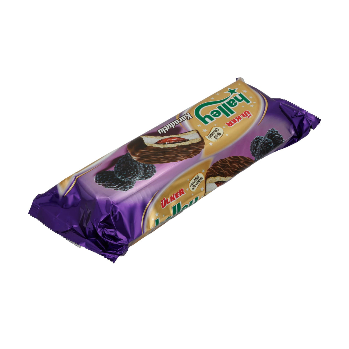 Doppelkekse Ülker | Halley Karadutlu | Mit Brombeerfüllung & Milchschokolade | 235 g UELKER