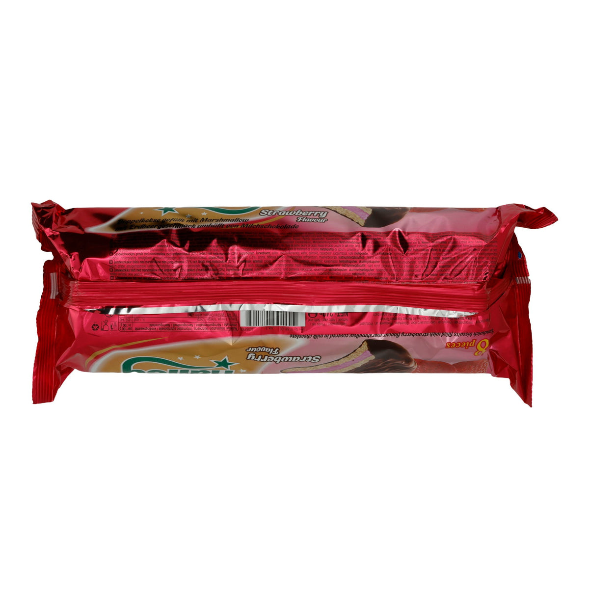 Marshmallow-Waffel Ülker Halley | Strawberry Flavour | Mit Erdbeeraroma, umhüllt mit Milchschokolade | 240g