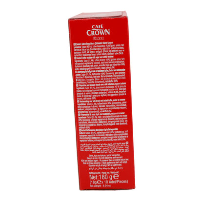 Instantkaffee Ülker | Café Crown 3 in 1 | Mit Milchpulver & Zucker, 10er Pack | 180 g