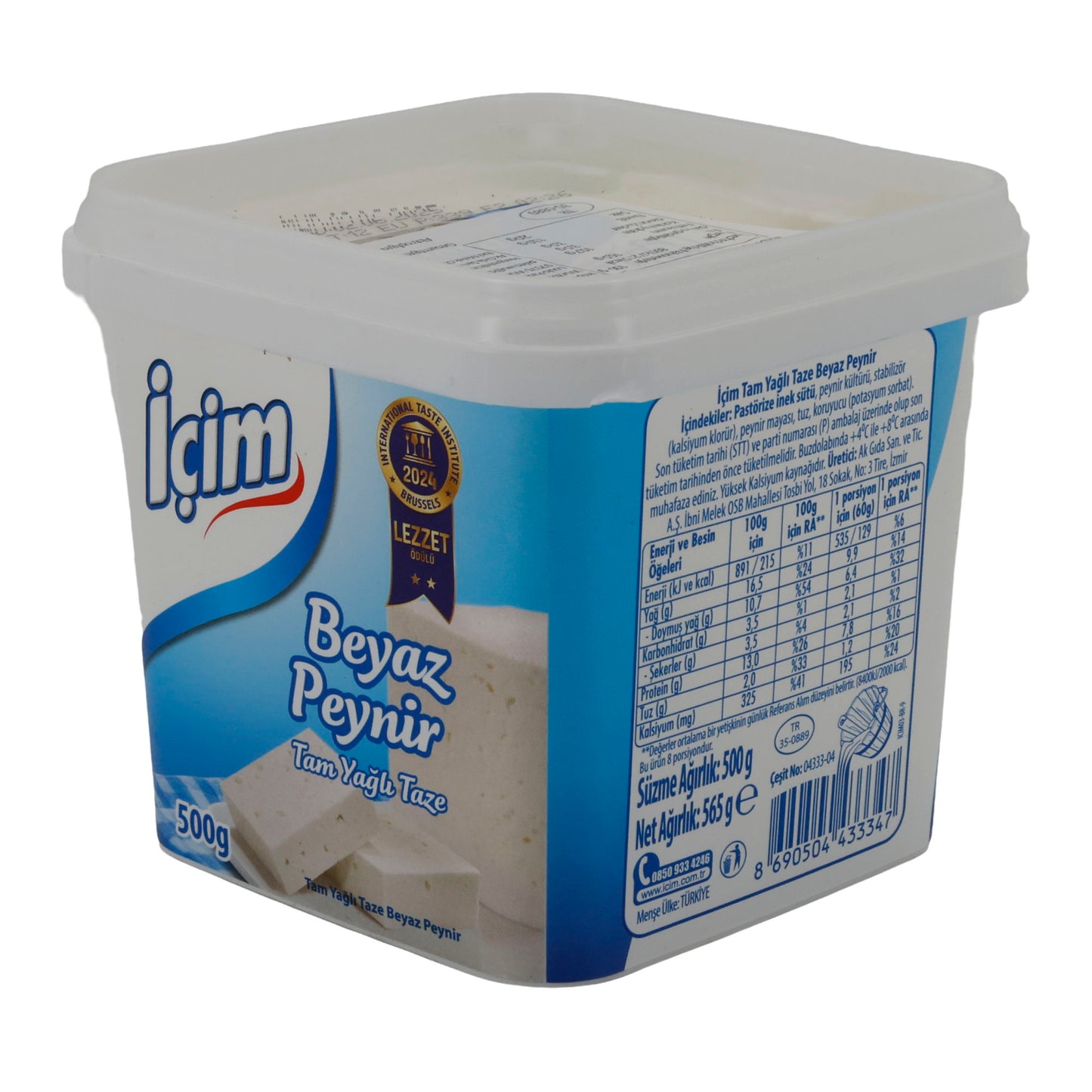 Weißkäse İçim Beyaz Peynir | Weißkäse in Salzlake | Für vielseitige Verwendung | 500 g