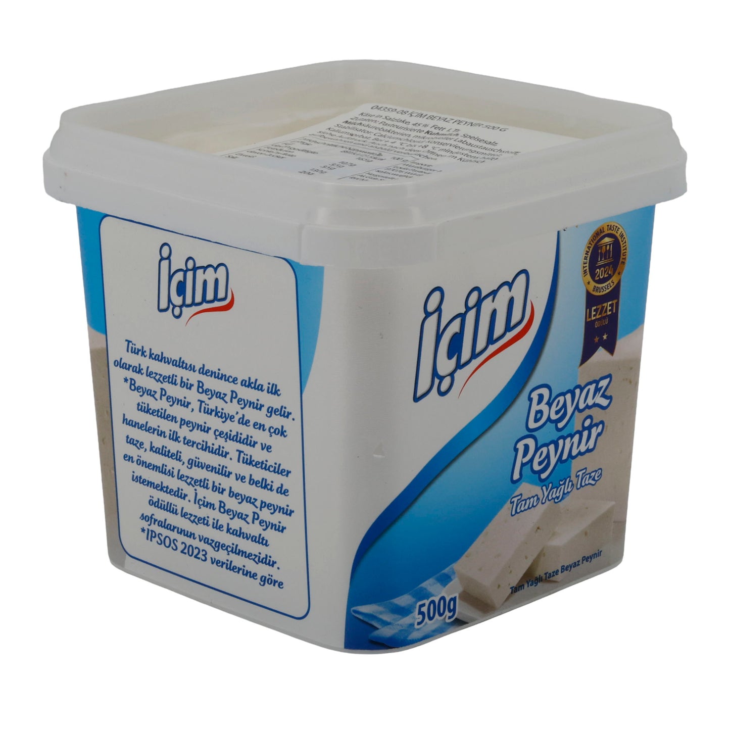 Weißkäse İçim Beyaz Peynir | Weißkäse in Salzlake | Für vielseitige Verwendung | 500 g