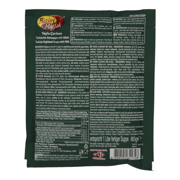Almsuppe Bizim Mutfak | Yayla Çorbası | Traditioneel, Turks, met melk | 80 g