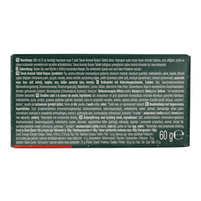 Bouillon de poulet Bizim Mutfak | Bouillon | 6 cubes, bouillon épicé au goût de poulet | 60 g