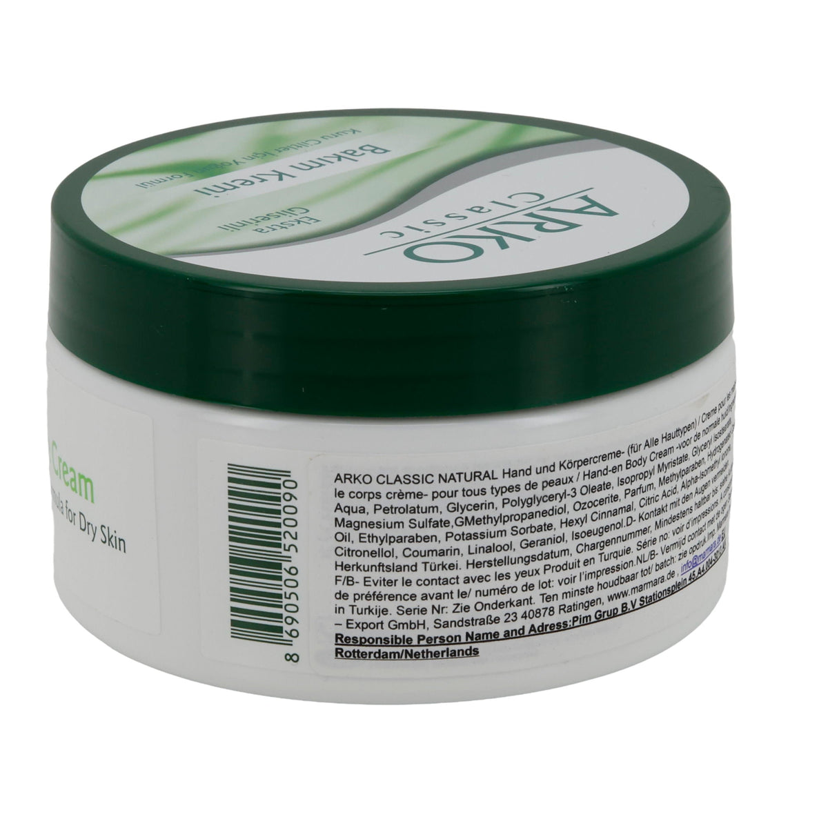 Pflegecreme ARKO Classic Pflegecreme | Mit Glycerin | Für trockene Haut | 150 ml