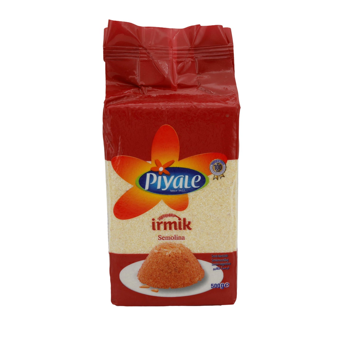 Semola di grano duro Piyale | İrmik Semolina | Semola di grano duro di alta qualità per ricette deliziose | Confezione da 500 g