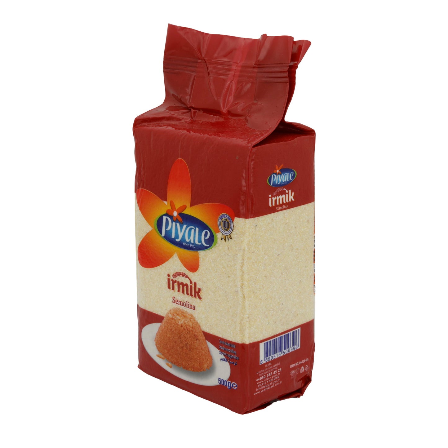 Semola di grano duro Piyale | İrmik Semolina | Semola di grano duro di alta qualità per ricette deliziose | Confezione da 500 g