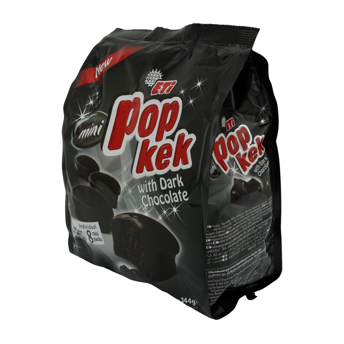 Mini Popkek Eti | Mit dunkler Schokolade | Saftiger Schokoladenkuchen für unterwegs | 144 g
