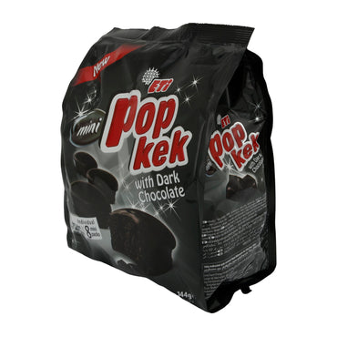Mini Popkek Eti | Bitter Çikolatalı | Yanınızda götürmek için sulu çikolatalı kek | 144 g