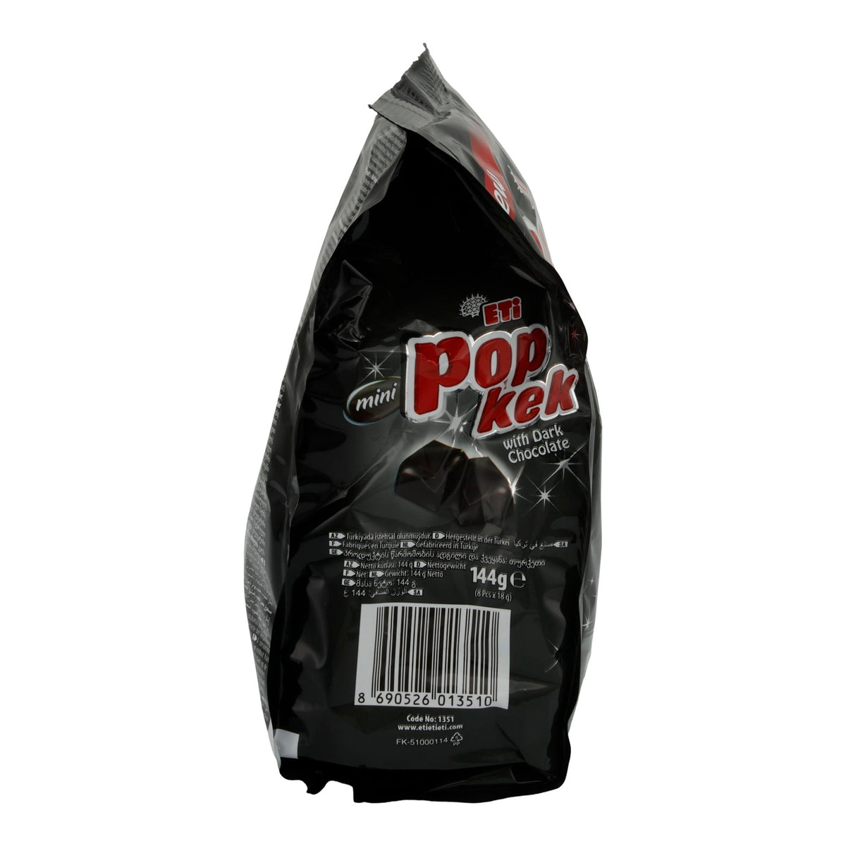 Mini Popkek Eti | Mit dunkler Schokolade | Saftiger Schokoladenkuchen für unterwegs | 144 g