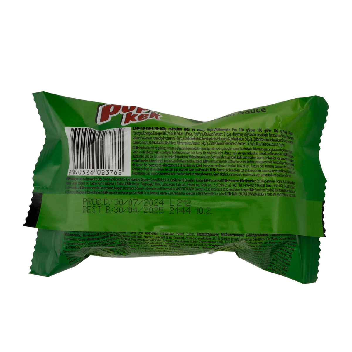 Mini-Kuchen Eti Pop Kek | Gebäck | Zitronengeschmack | 45 g