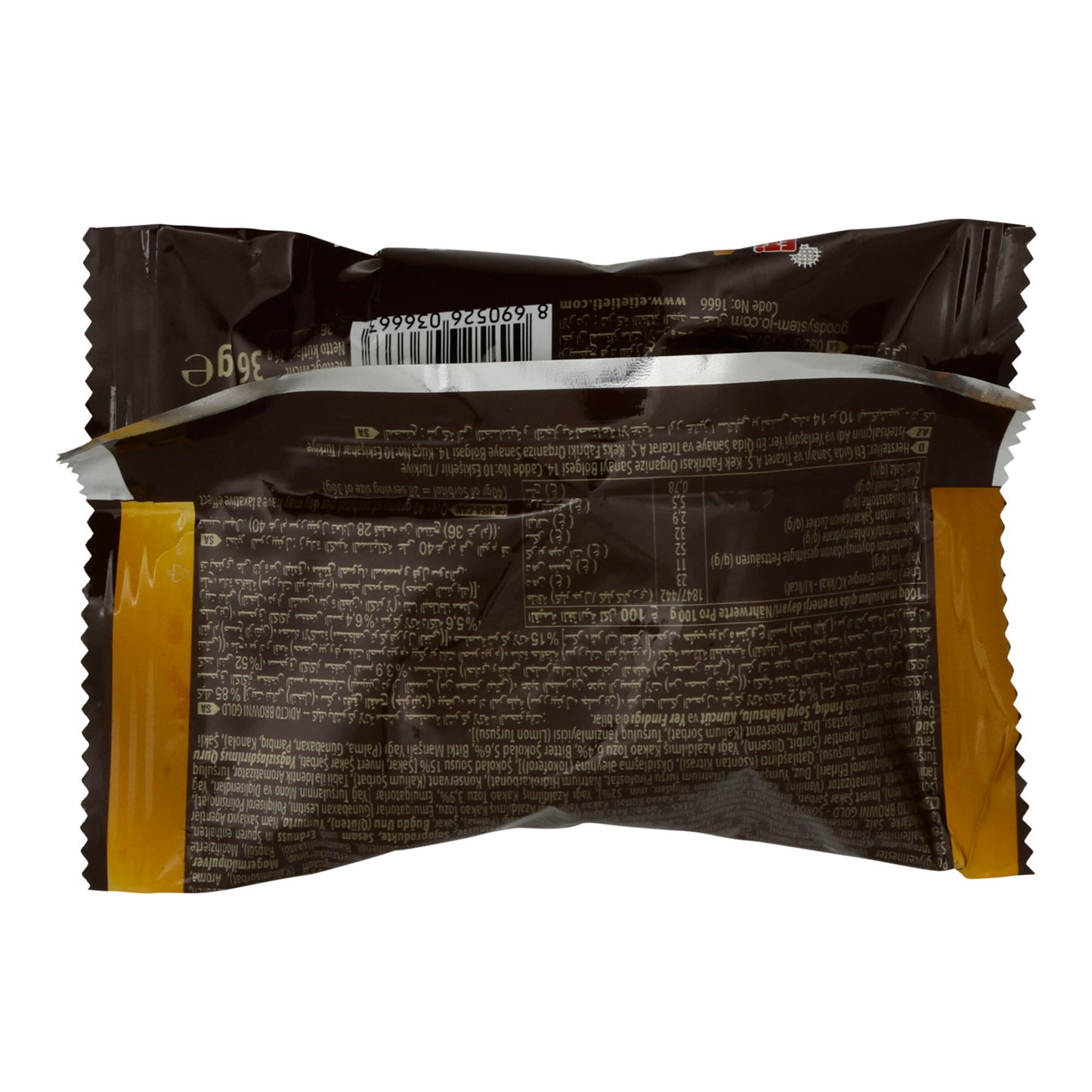 Kuchen Eti | Adicto Gold Mini Brownie Kekleri | Dolgulu Çikolatalı Kek | 36g