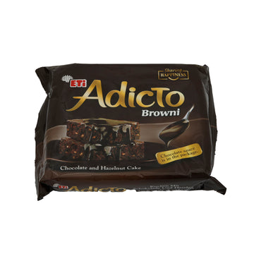 Brownie Eti Adicto | Schokoladenkuchen | Mit Haselnüssen und Schokoladensauce | 200 g