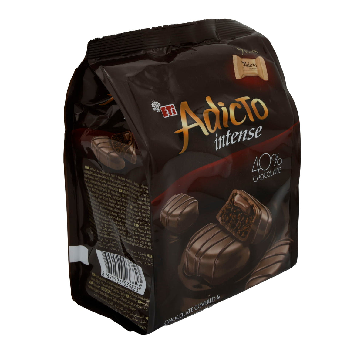 Pralinen ETİ | Adicto Intense | Luxuriös, 40 % Schokolade | 9 Stück ETI