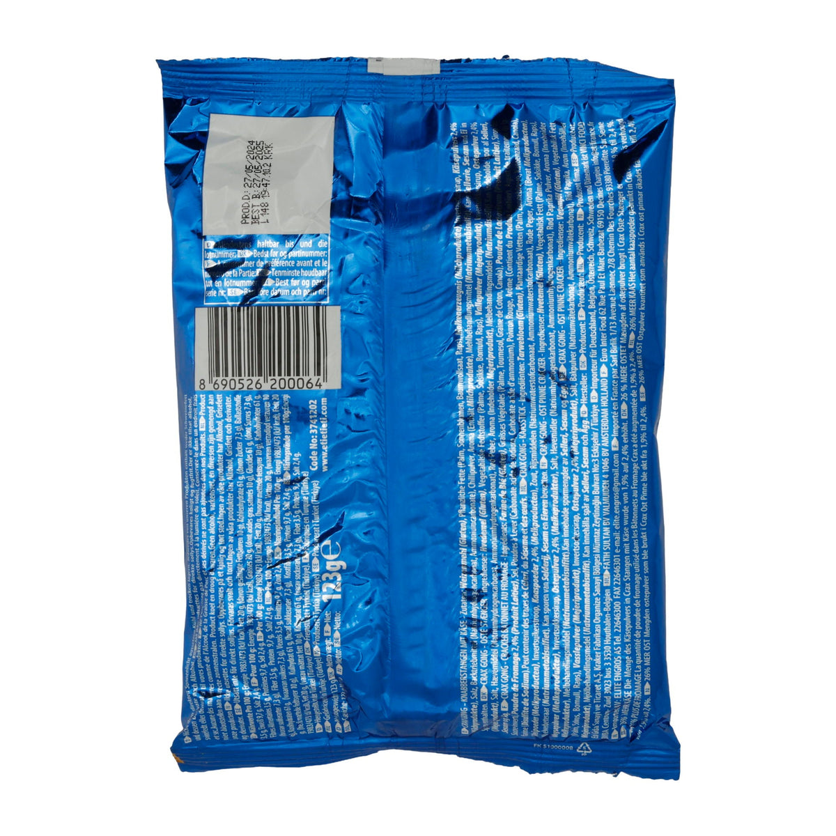 Käsesticks Eti Crax | Gong Extra Cheese | Knusprig, für zwischendurch | 123g