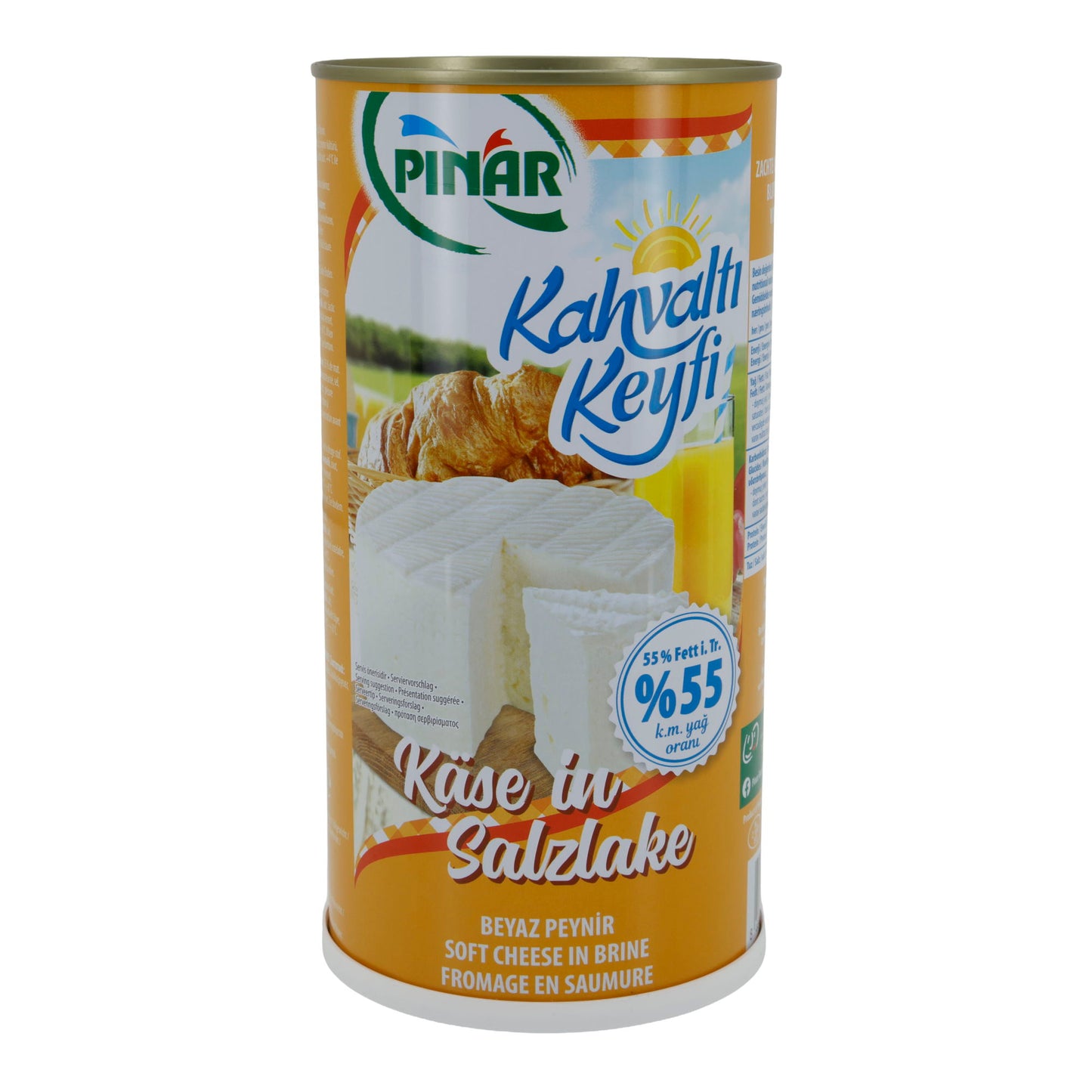 Weichkäse Pınar Kahvaltı Keyfi | Weißkäse in Salzlake | 55 % Fett i. Tr. | 1500 g