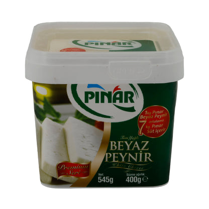 Weißkäse Pınar Beyaz Peynir | Weißkäse in Salzlake | Vollfett | 545 g