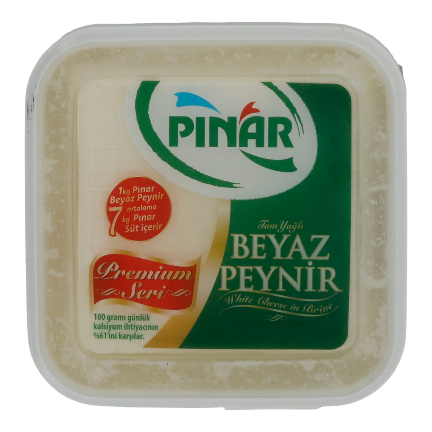 Weißkäse Pınar Beyaz Peynir | Weißkäse in Salzlake | Vollfett | 545 g