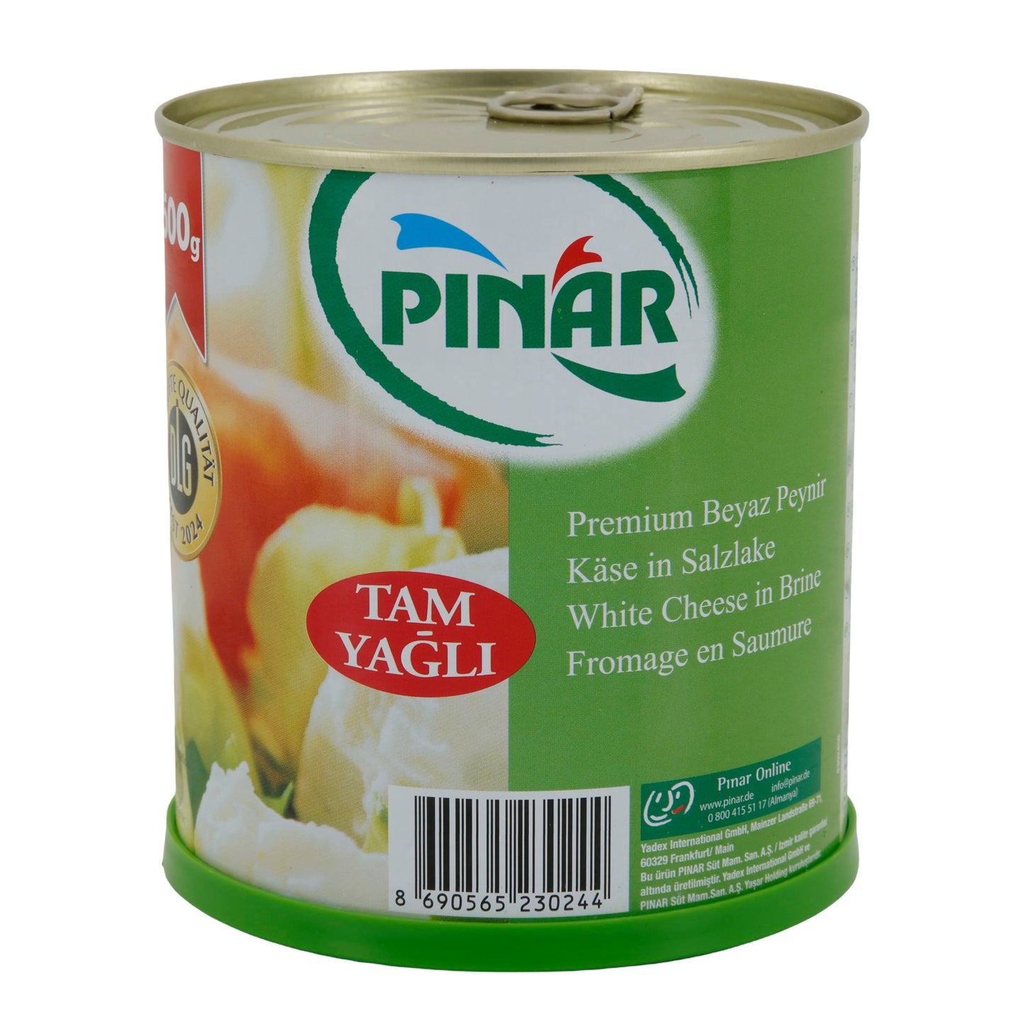 Weichkäse Pınar Premium Weißkäse | Weißkäse in Salzlake | Traditionell mit vollem Fettgehalt | 500 g