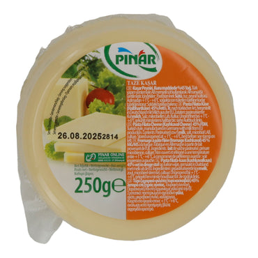 Kaschkaval Cheese Pınar Fresh Kaşar | Cheese | Mild Turkish Kaschkaval Cheese | 250 g