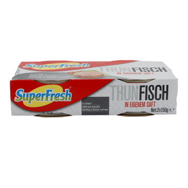Thunfisch SuperFresh | In eigenem Saft | Proteinreich | 2 x 150 g SUPERFRESH