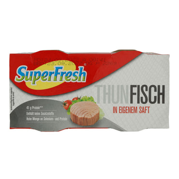 Thunfisch SuperFresh | In eigenem Saft | Proteinreich | 2 x 150 g SUPERFRESH