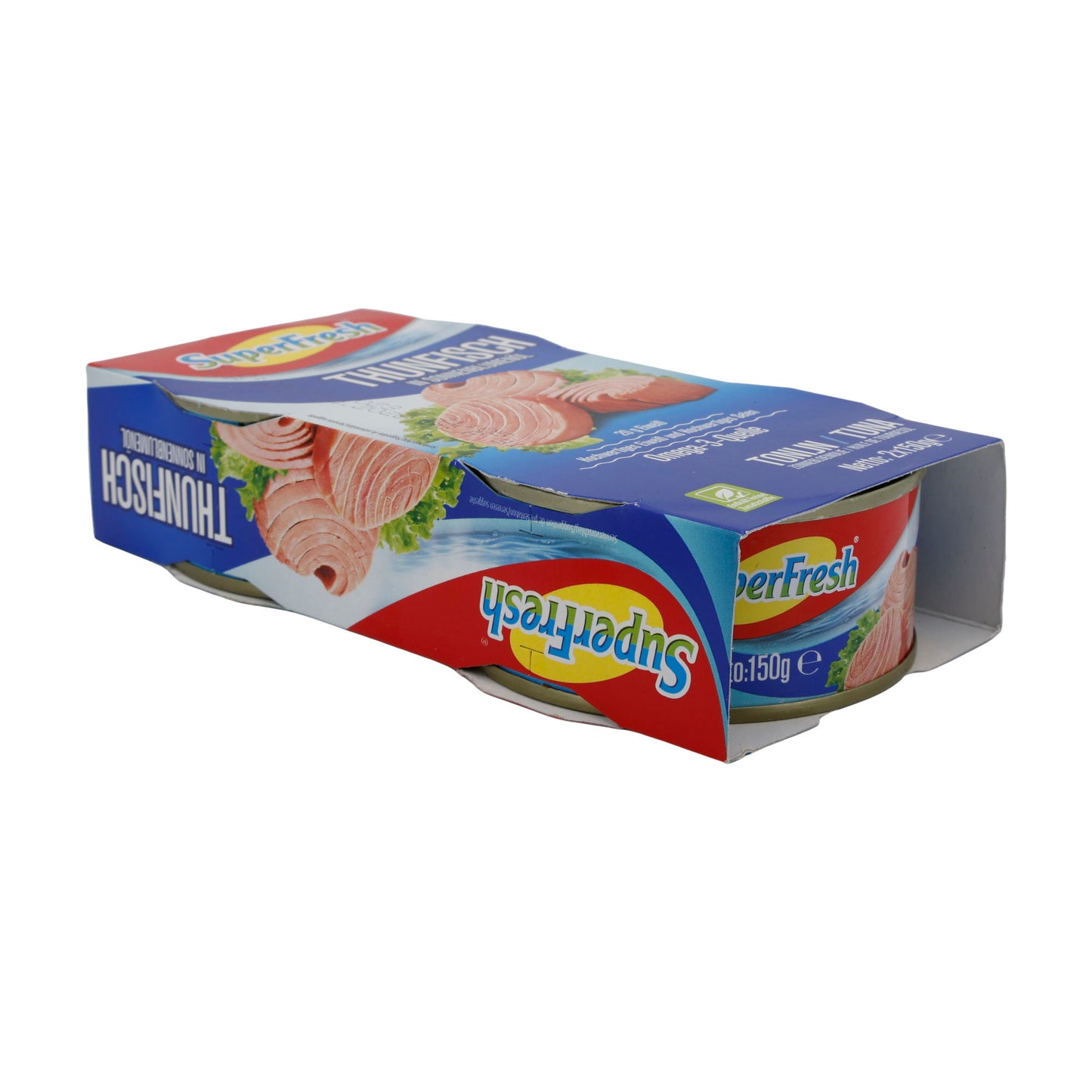 Thunfisch SuperFresh | In Sonnenblumenöl | Omega-3-reich | 2 x 150 g