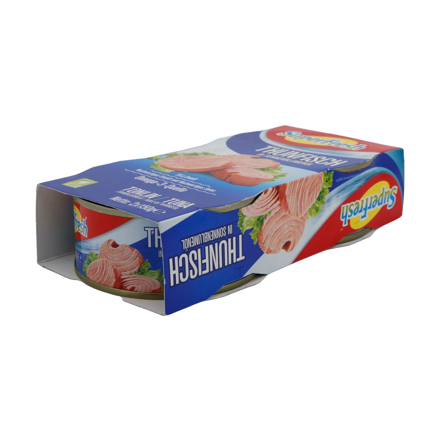 Thunfisch SuperFresh | In Sonnenblumenöl | Omega-3-reich | 2 x 150 g