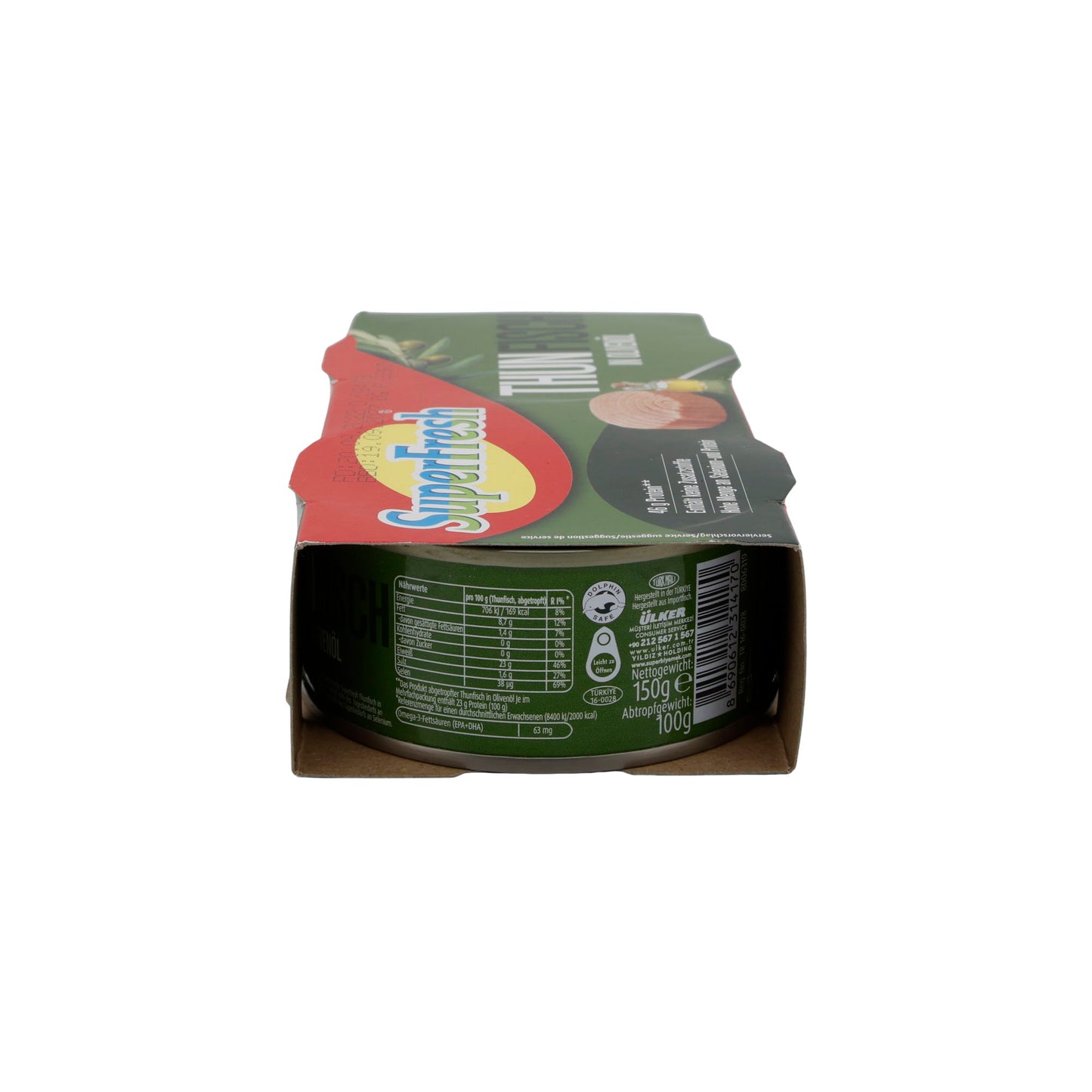 Fisch SuperFresh | Thunfisch in Olivenöl | Proteinreich & Omega-3-Quelle | 2 x 150 g