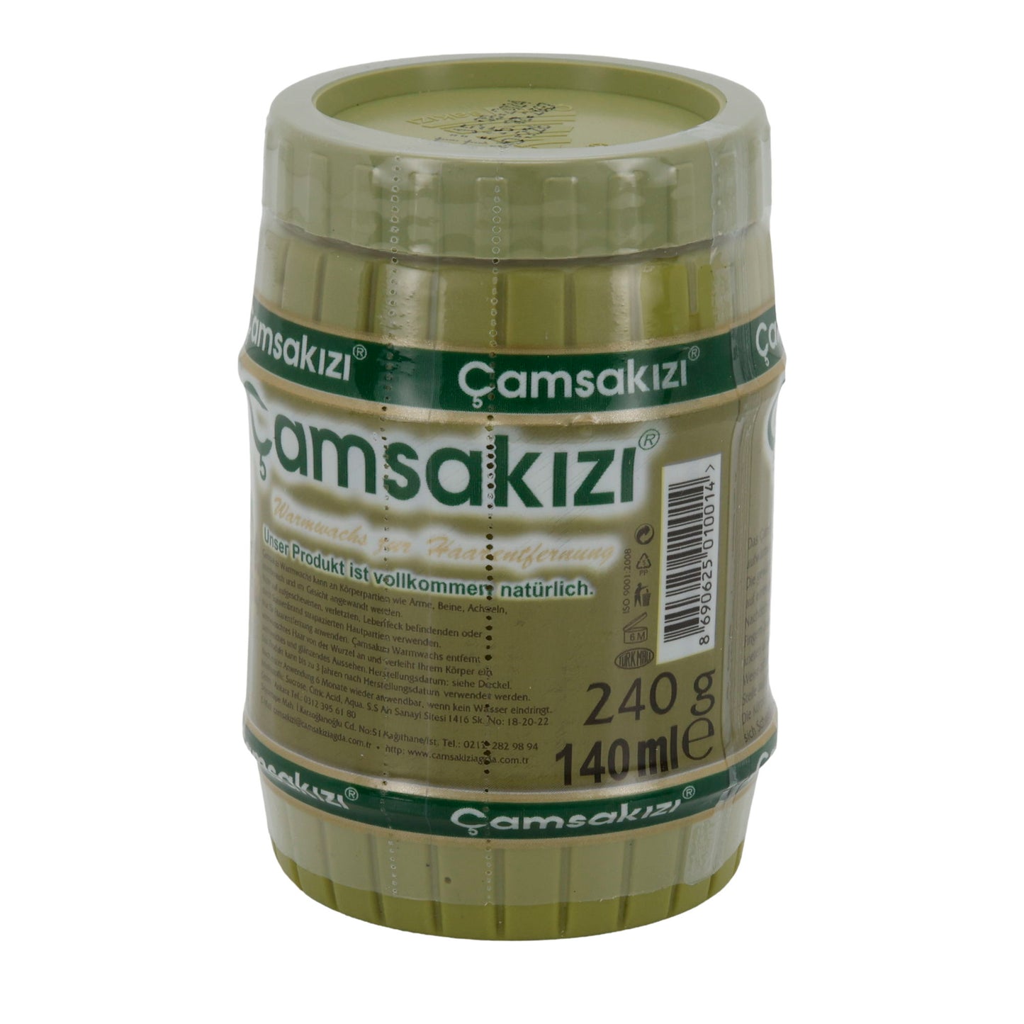 Natur-Sıcak Balmumu Çam Sakızı | Sıcak Balmumu | 240 g / 140 ml