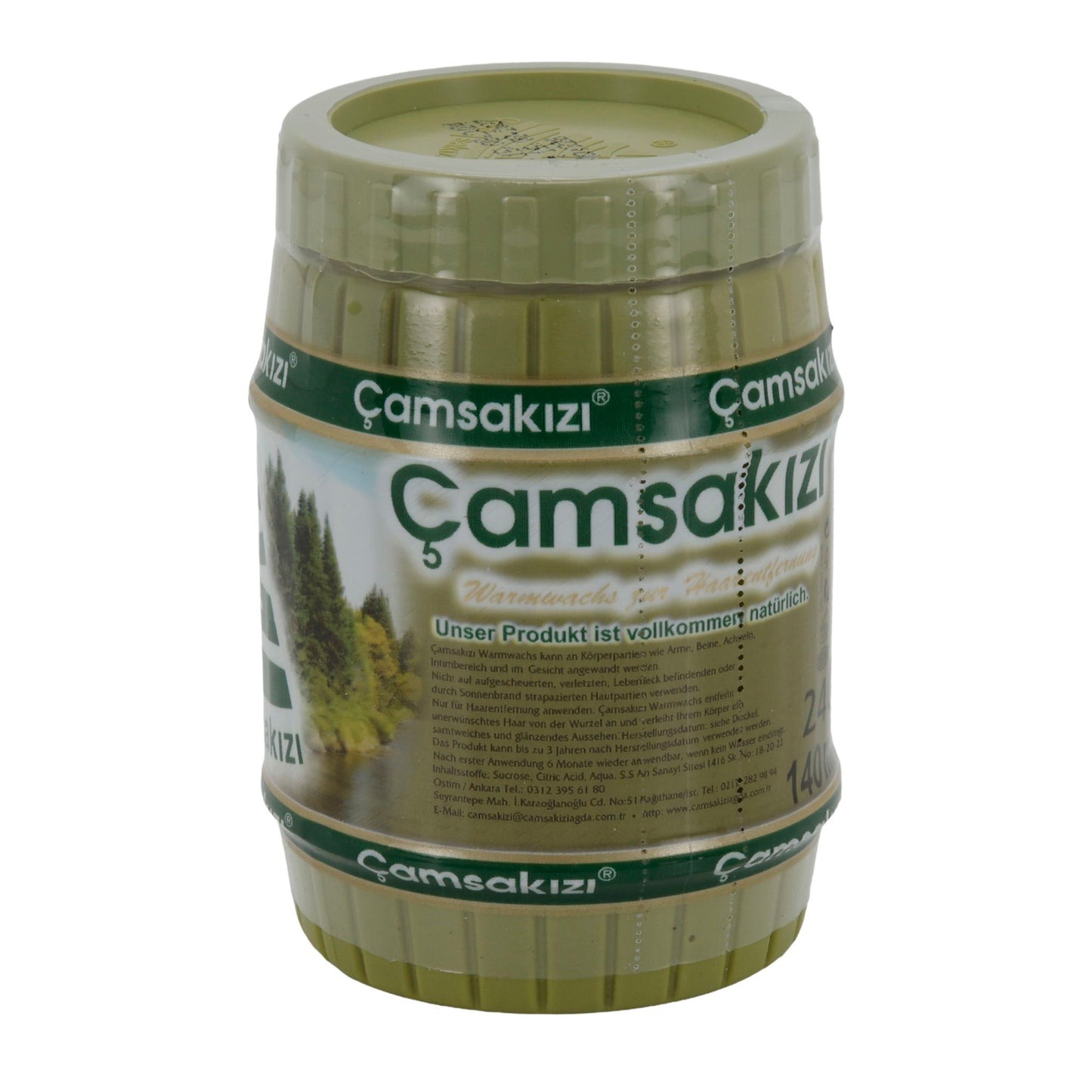 Natur-Sıcak Balmumu Çam Sakızı | Sıcak Balmumu | 240 g / 140 ml