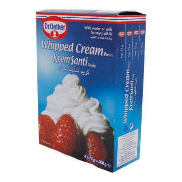 Crème fouettée Dr. Oetker | Whipped Cream (Krem Şanti) | Crémeuse, pour desserts & gâteaux | 300 g