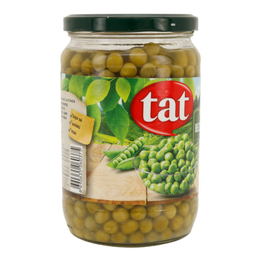 Grüne Erbsen Konserve TAT | Gemüse | Proteinreich & verzehrfertig | 680 g
